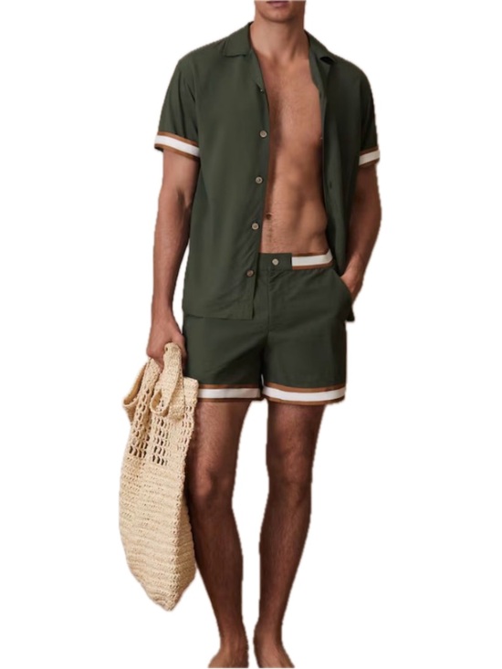 Reiss Other - REISS x CHE Baller Swim Shorts XL Pine Green Luxury Resort Swim Trunks